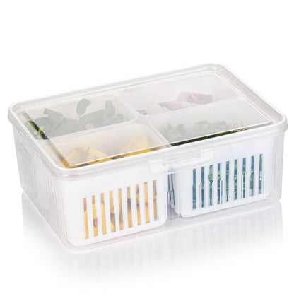 Fridge Storage Box ? Freezer & Kitchen Organizer for Vegetables & Food (1 Pc)