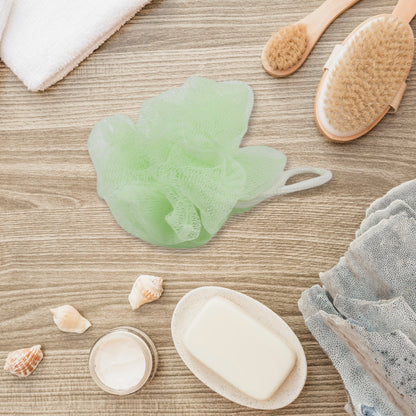 Bath Shower Scrubber Set ? Dual-Sided Loofah Sponge & Bath Brush for Deep Clean (2 Pcs)