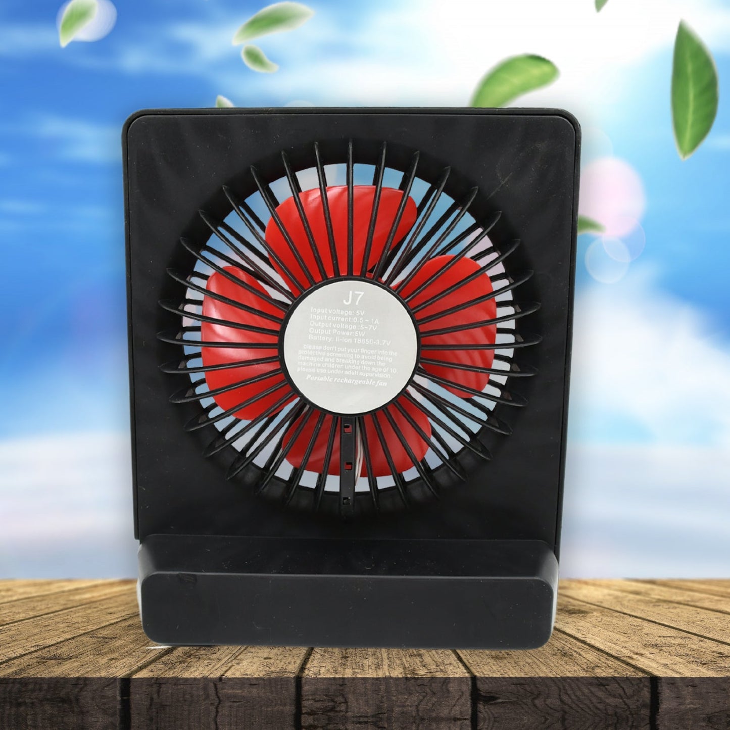 Portable Desk Fan ? 1 Speed Setting, Personal Table Fan for Office, School & Home Use (1 Pc)