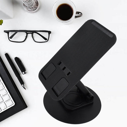 Rotating Foldable Mobile Stand ? Height & Angle Adjustable Phone Holder for Desk (1 Pc)
