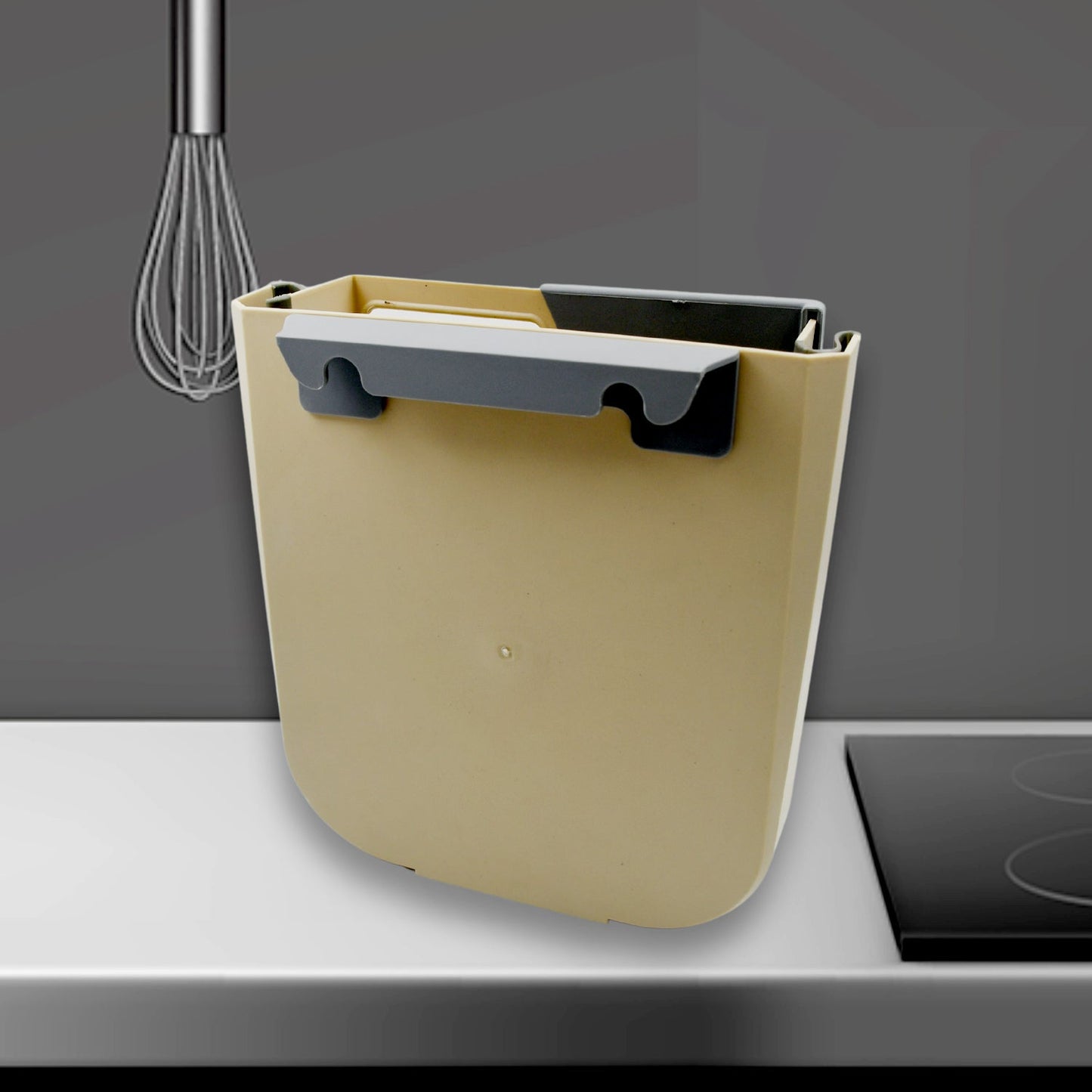 Foldable Hanging Trash Can ? Space-Saving Waste Bin for Kitchen, Bathroom & Car