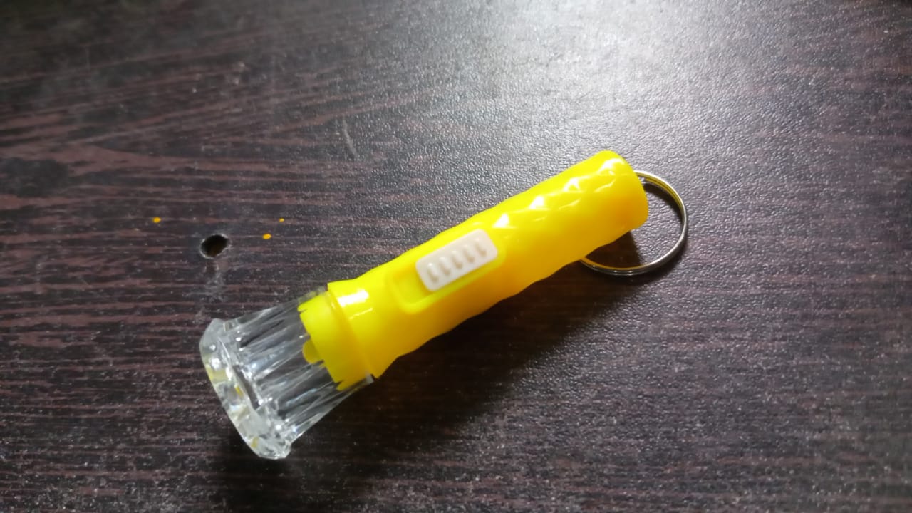 Small Plastic LED Torch ? Cute & Handy Pocket Flashlight for Kids (1 Pc)