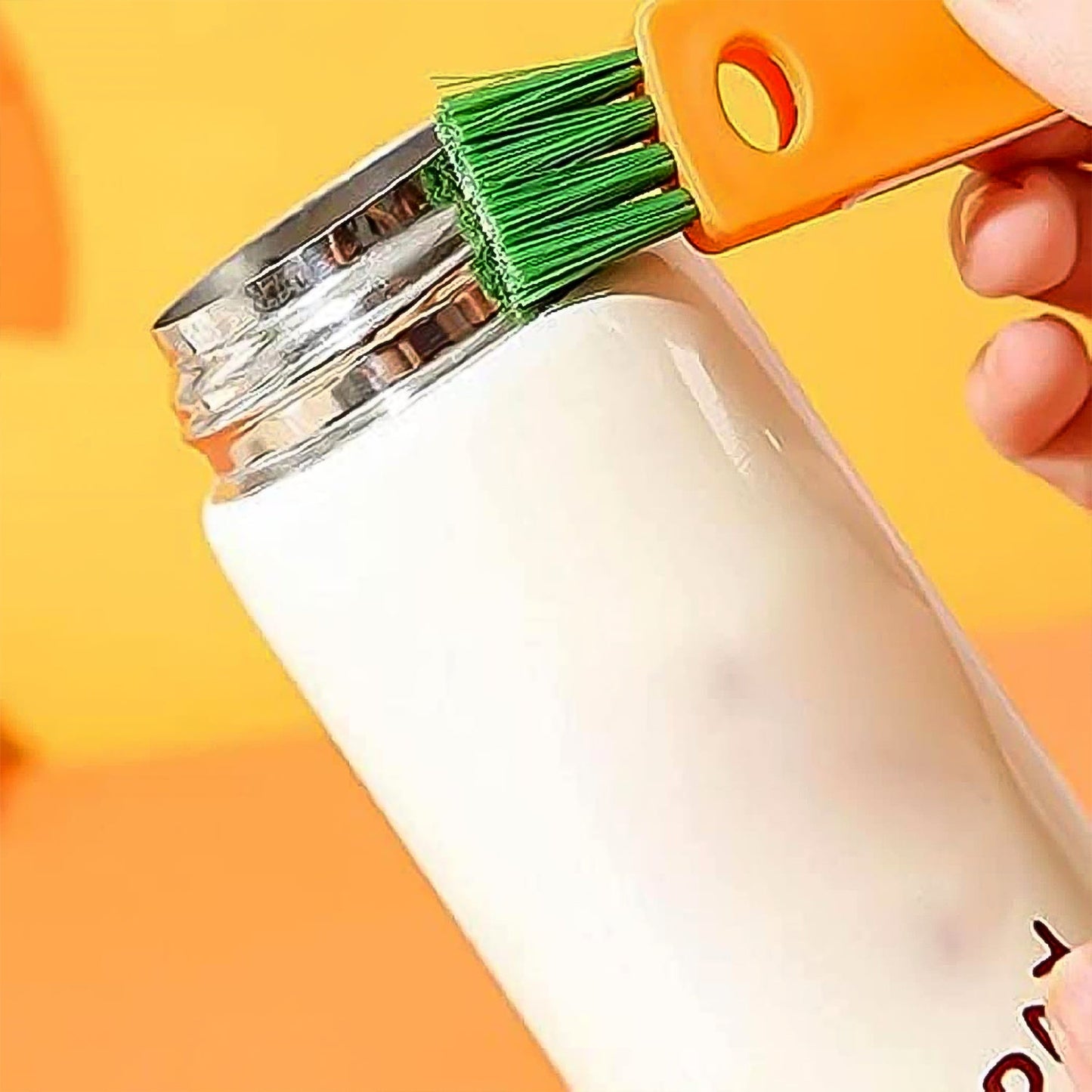 3-in-1 Multifunctional Cleaning Brush Set ? Mini Bottle, Cup & Lid Cleaner (1 Pc)
