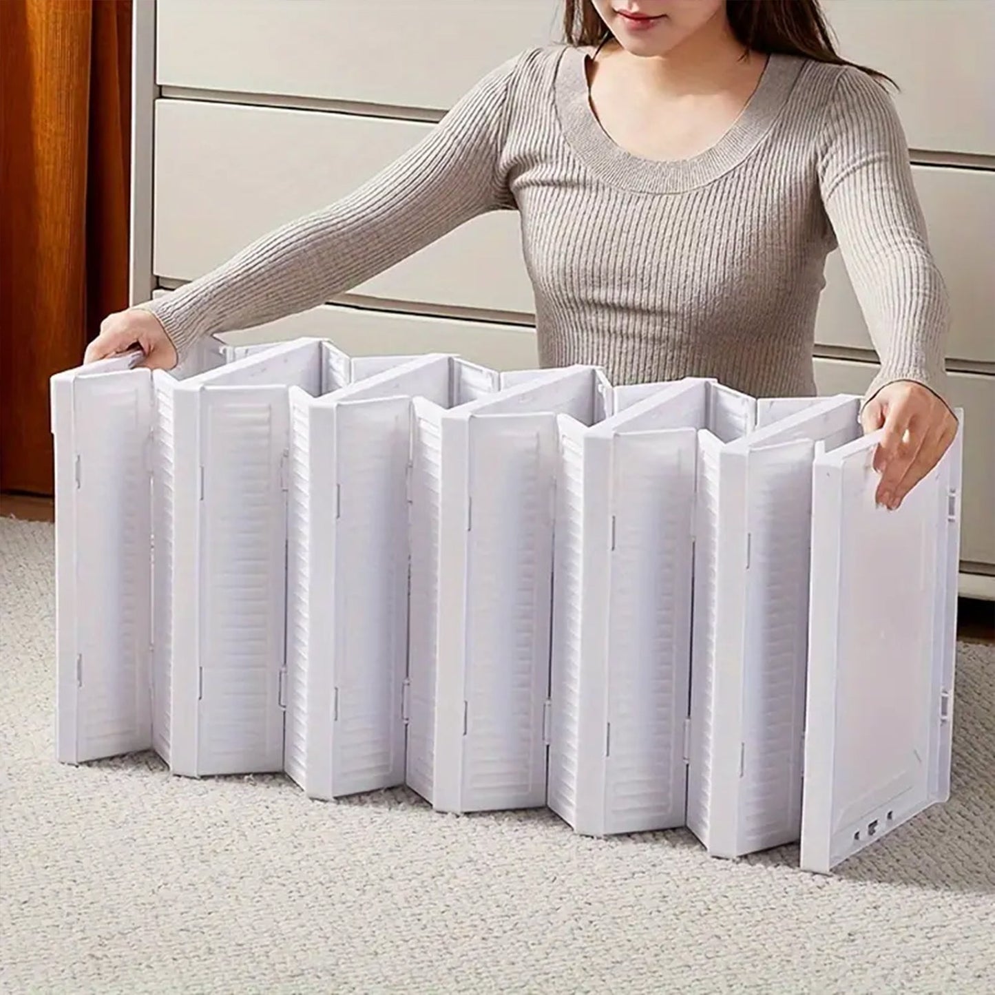 5-Layer Stackable Utility Cart ? Foldable Storage Organizer for Clothes & Home (1 Pc)
