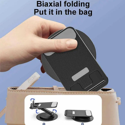 Rotating Foldable Mobile Stand ? Height & Angle Adjustable Phone Holder for Desk (1 Pc)