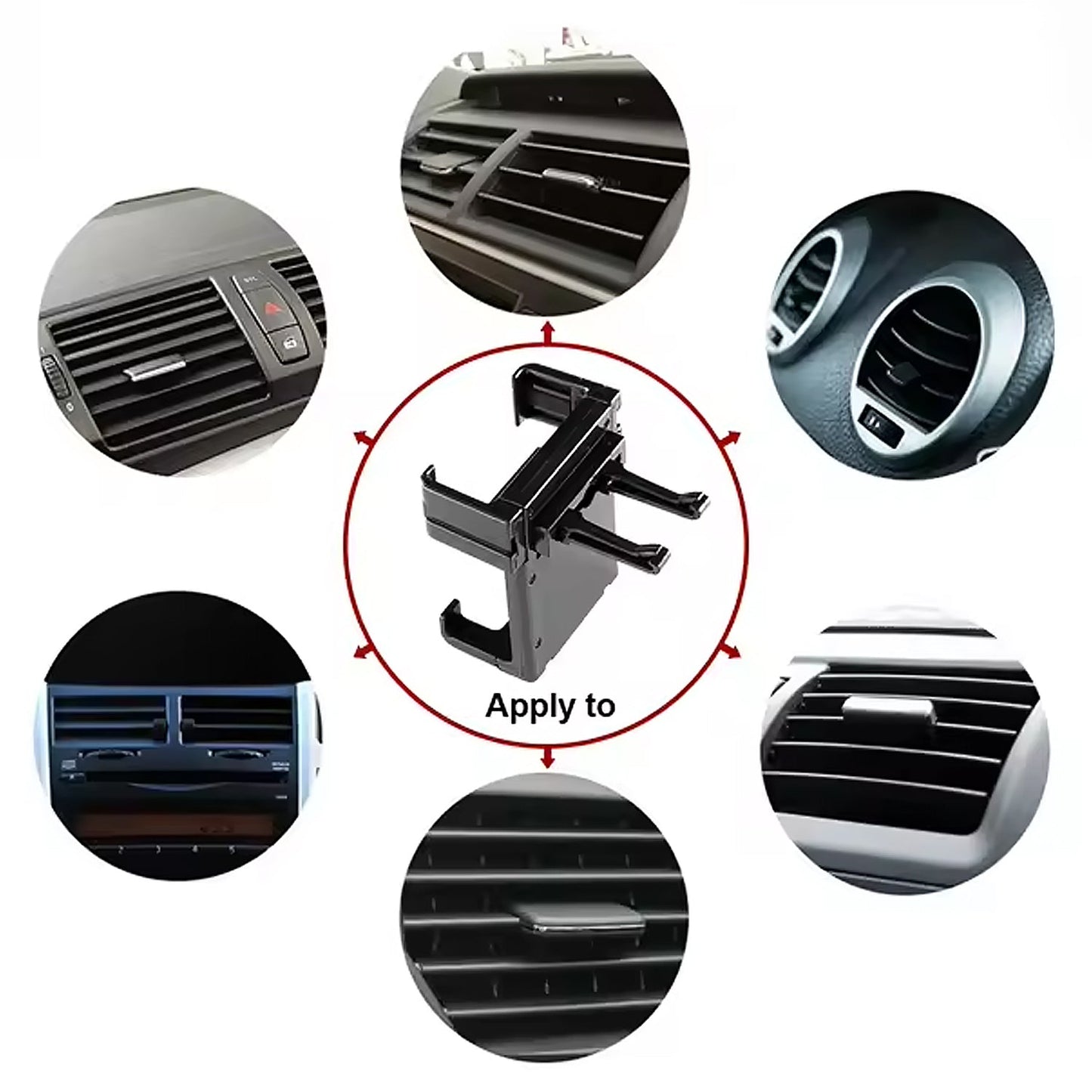 Smartphone Car Holder ? Air Vent & Dashboard Bracket (1 Pc)