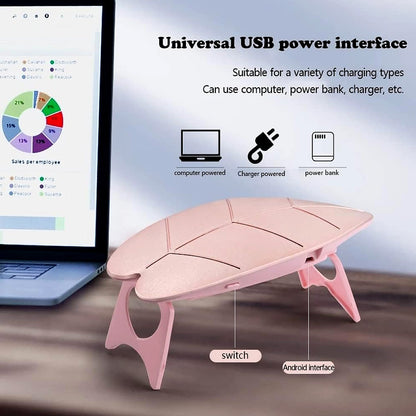 Mini Nail Lamp 6W UV LED Dryer ? Compact USB Nail Dryer for Gel Polish, Nail Art, Home & Salon Use (1 Pc)