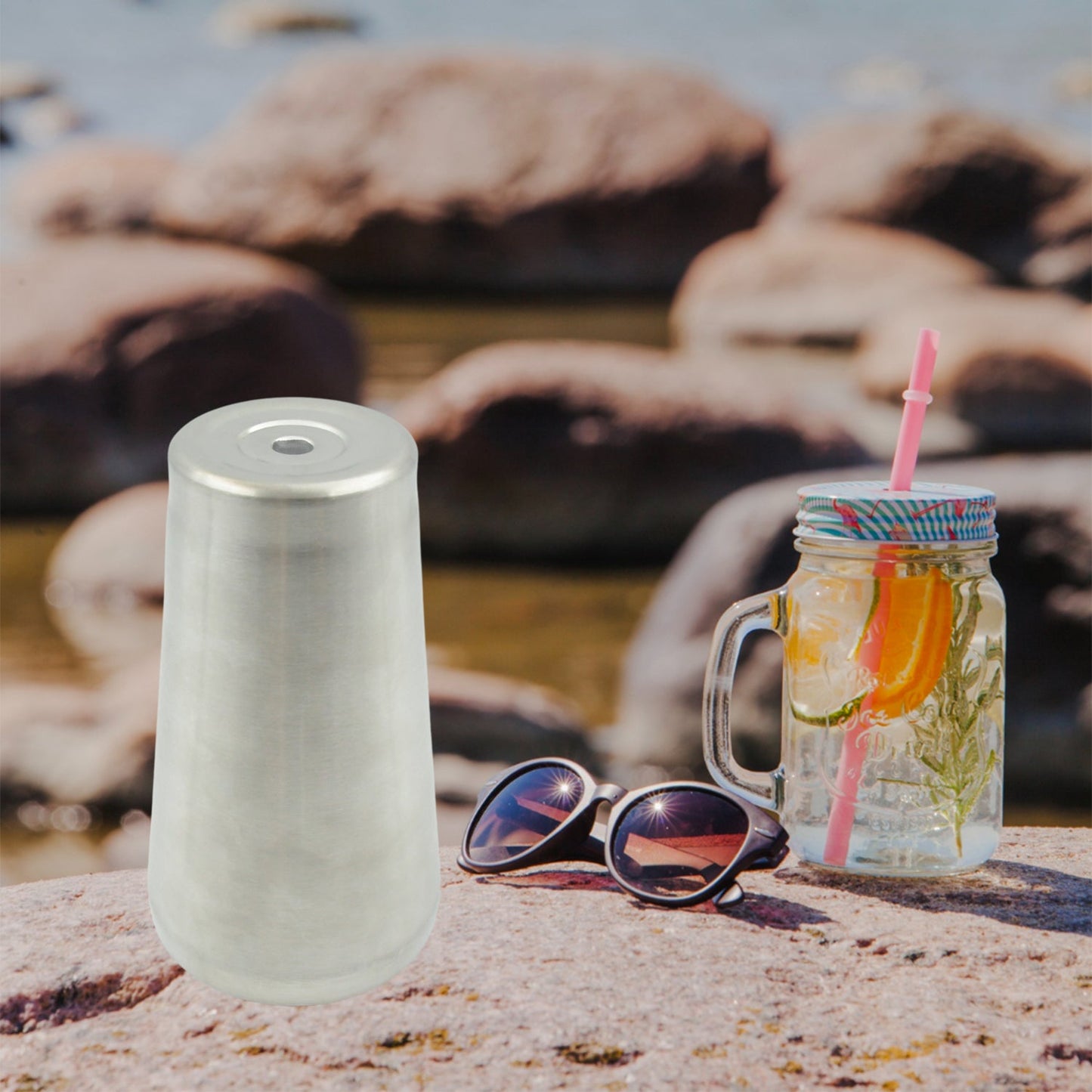 Stainless Steel Vacuum Insulated Travel Mug ? Unbreakable Reusable Drinking Glass for Home & Office (1 Pc)