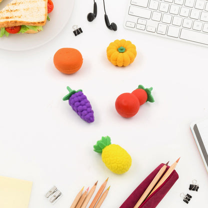 3D Mix Design Fancy & Stylish Colorful Erasers ? Cute Novelty Eraser Set for Kids & School Prize (1 Set)