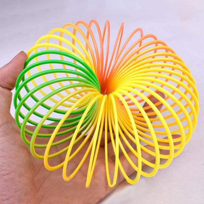 Rainbow Slinky Spring Toy ? Compact, Portable Fun Toy for Kids & Adults, Great for Birthdays (1 Pc)