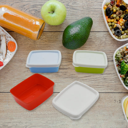 3-Piece Multicolor Airtight Container Set ? Rectangular Food & Fridge Storage