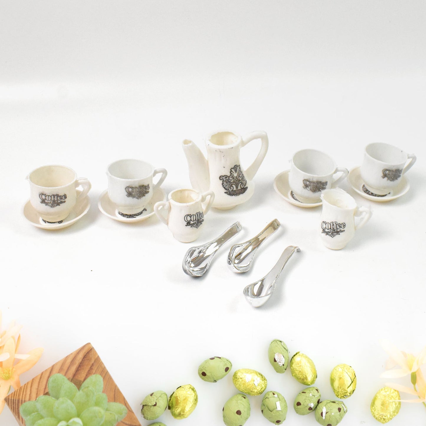?Tickles Tea toy Set | Coffee Kitchen Plastic Set Toy for Kids, Boys & Girls (14 Pcs / Mix Size & Design)