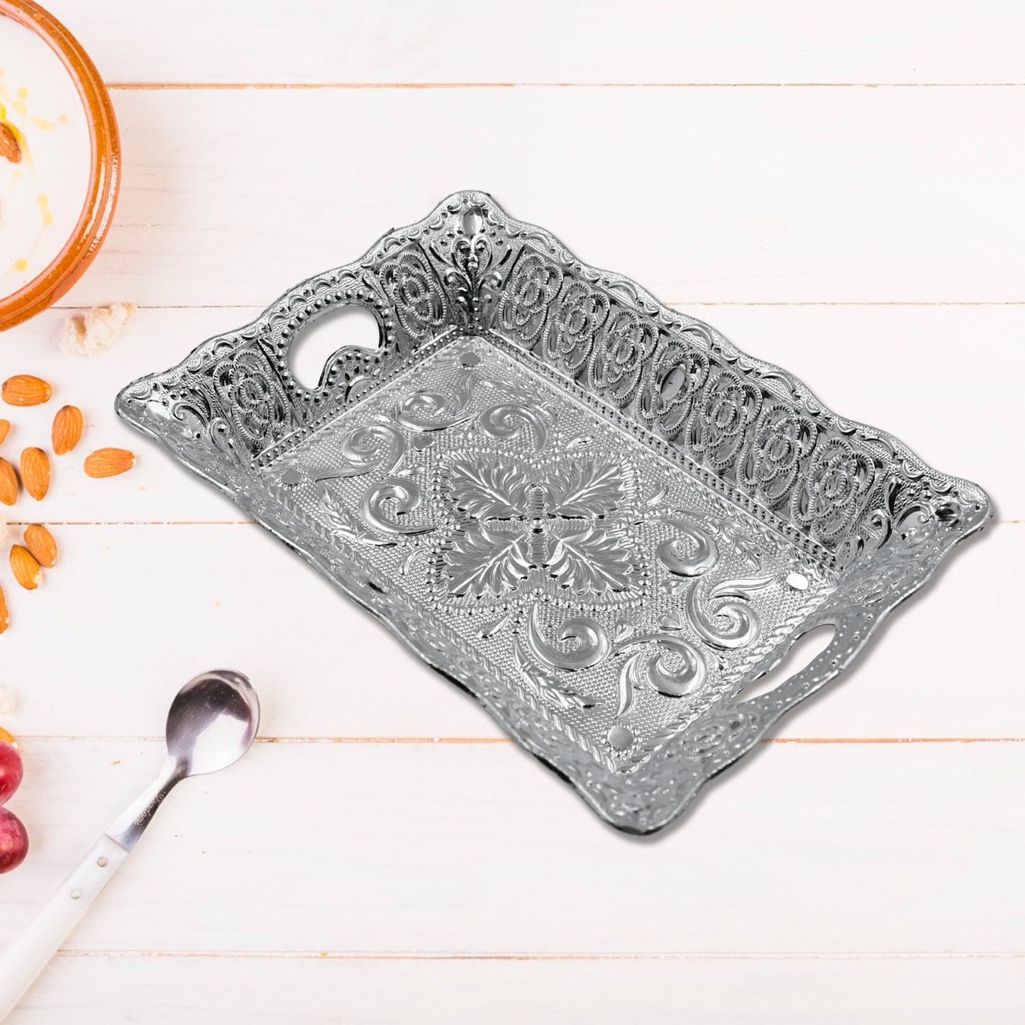 Decorative Mukhwas & Dry Fruit Serving Tray ? Fancy Candy Plate