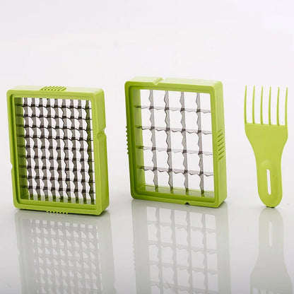 2-in-1 Potato Chipper & Slicer ? French Fries Maker with Two-Blade Cutter (1 Pc)