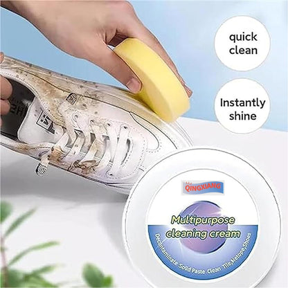 Shoe Cleaning Cream ? Stain Remover for Sneakers, White Rubber Sole & Polish (260g)