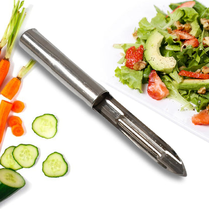 Stainless Steel Peeler Set ? Multi-Purpose Handle for Peeling & Shredding (12 Pcs Set)