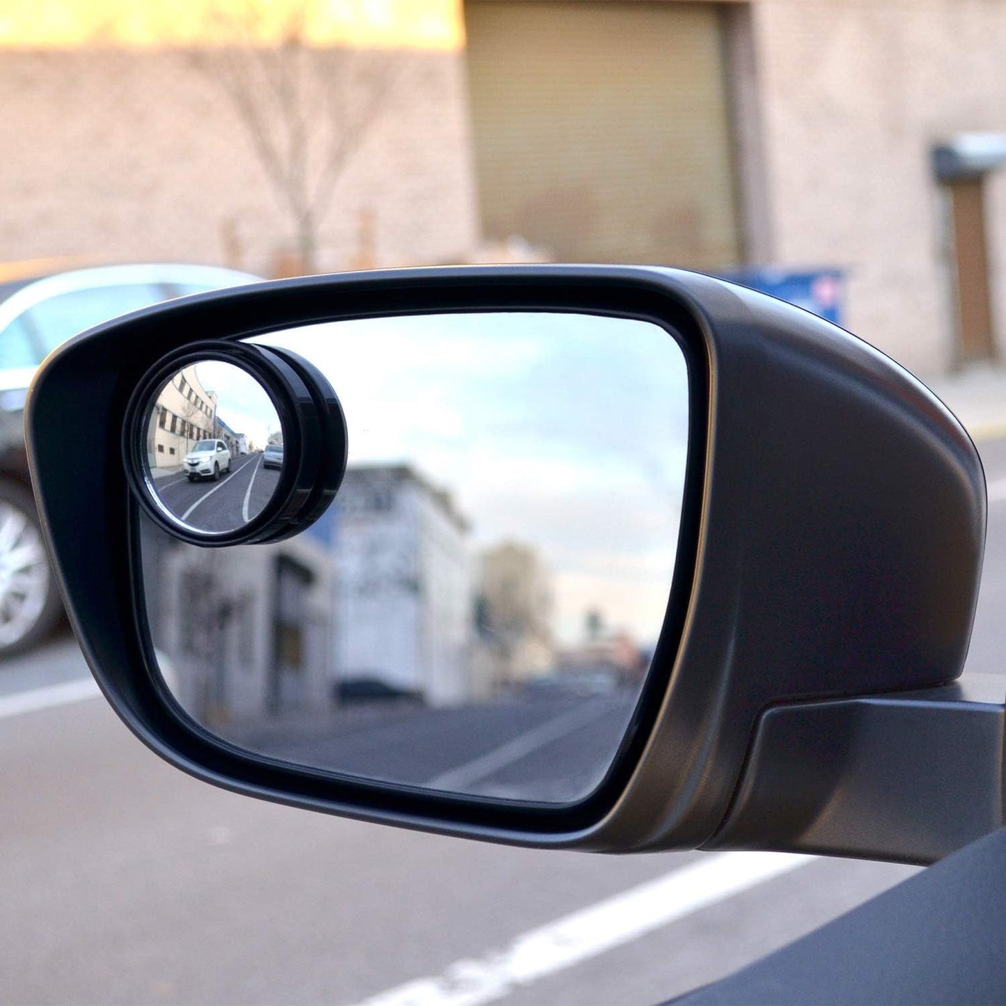 Car Blind Spot Mirror ? HD Glass, Convex & Frameless (2 Pcs Set)
