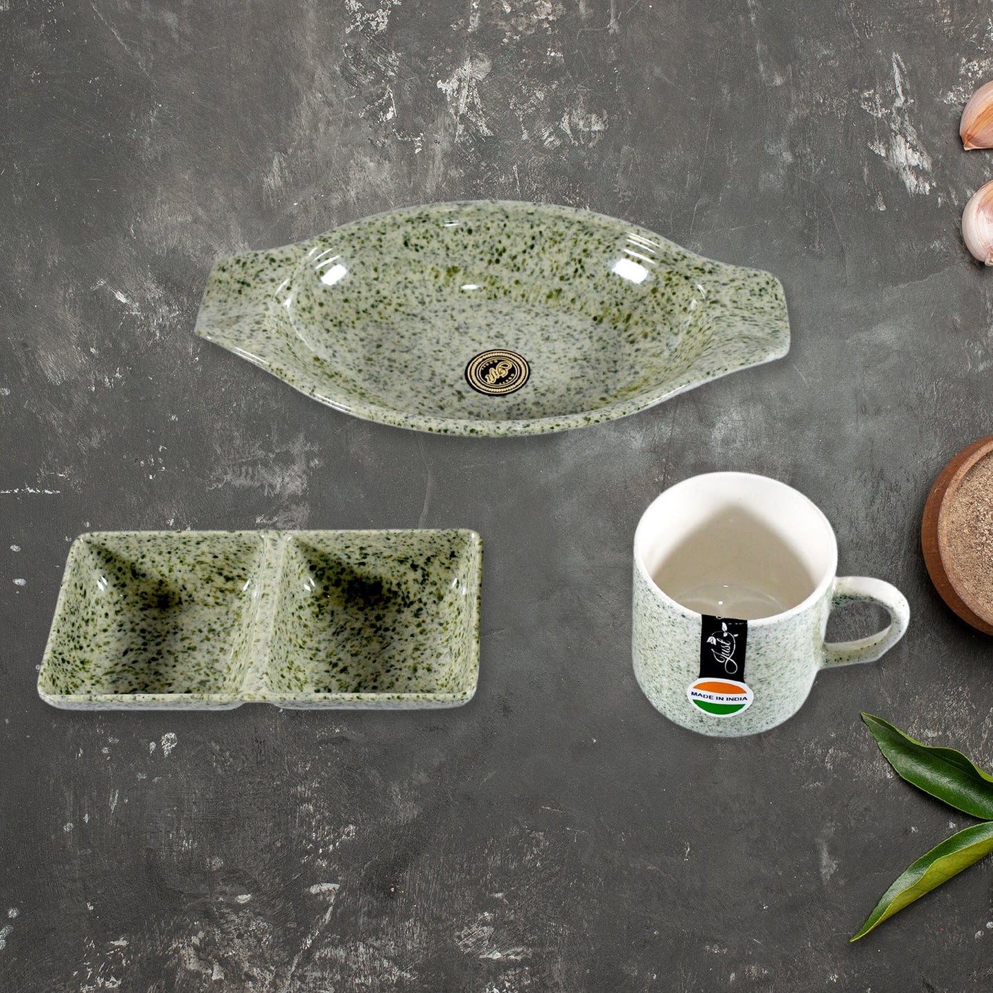 Sunday Funday 6-Piece Tea Set ? Platter & Dual Bowl