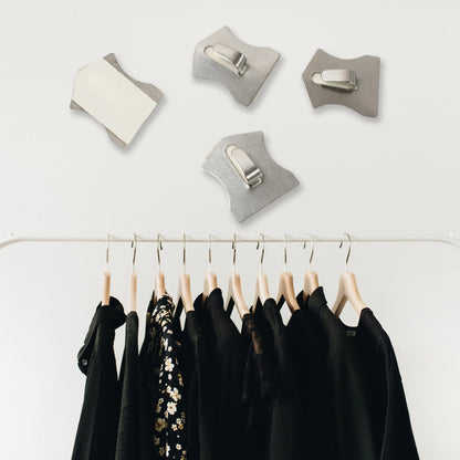Self-Adhesive Stainless Hooks ? Waterproof for Robes, Coats & Towels