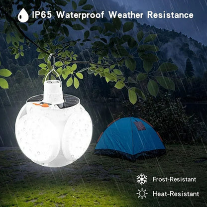 Solar Multi-Functional Emergency LED Light ? USB Rechargeable, 5 Modes, Foldable, SOS & IP65 Waterproof