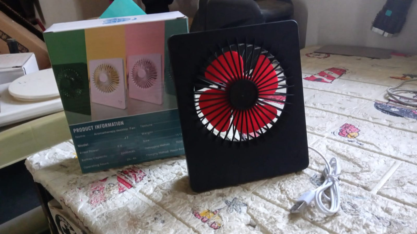 Portable Desk Fan ? 1 Speed Setting, Personal Table Fan for Office, School & Home Use (1 Pc)