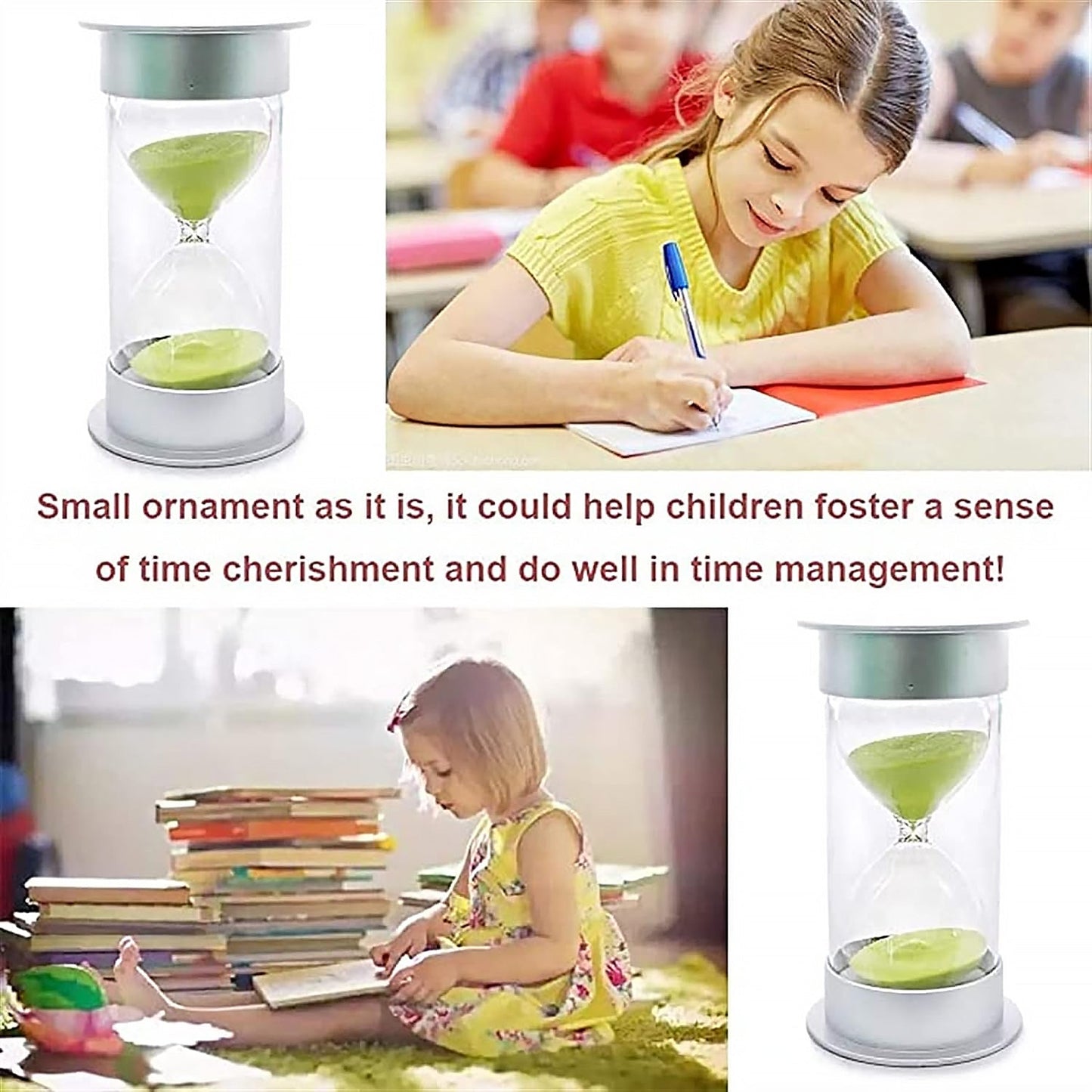 45-Minute Green Sand Timer ? Hourglass Time Management Tool for Classroom & Games (Color : Green)