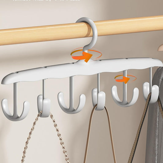 Rotatable Tank Top Hanger ? Space Saving Closet Organizer for Dorms & Apartments (12-Hook)