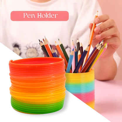 Rainbow Slinky Spring Toy ? Compact, Portable Fun Toy for Kids & Adults, Great for Birthdays (1 Pc)