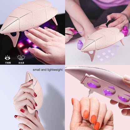 Mini Nail Lamp 6W UV LED Dryer ? Compact USB Nail Dryer for Gel Polish, Nail Art, Home & Salon Use (1 Pc)