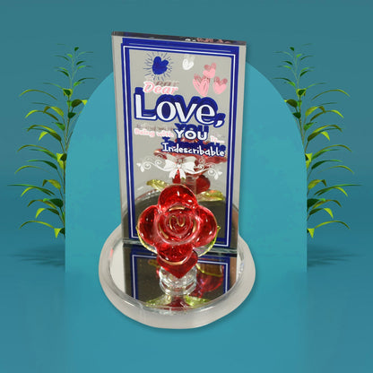 Lovely Rose Showpiece ? Romantic Gift Set for All Occasions (1 Pc)