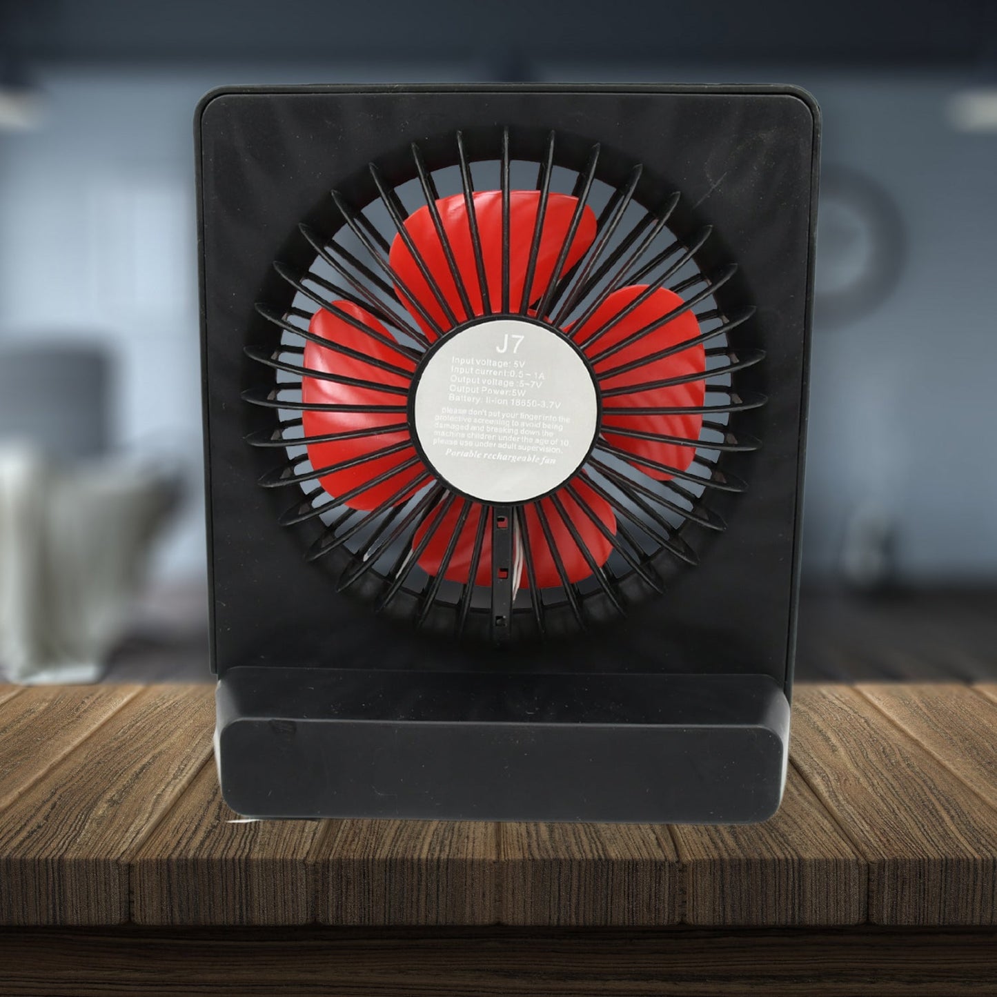 Portable Desk Fan ? 1 Speed Setting, Personal Table Fan for Office, School & Home Use (1 Pc)