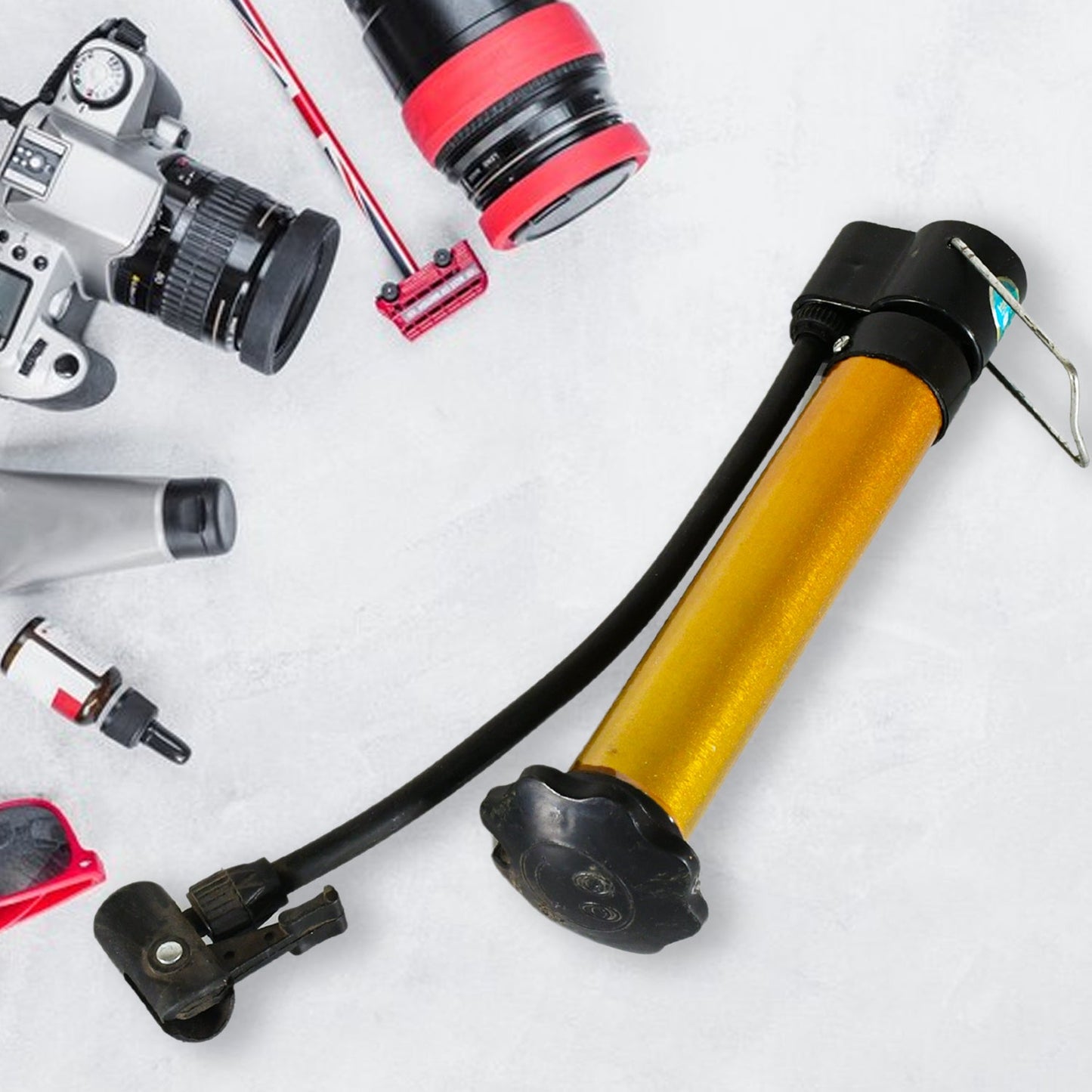 Hand Air Ball Pump ? Portable Metal Inflator for Basketball, Soccer & More