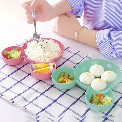 Mickey Mouse Shape Plates for Kids, BPA Free, & Unbreakable Children?s Food Plate, Kids Bowl, Fruit Plate, Baby Cartoon Bowl Plate, Tableware (1 Pc)