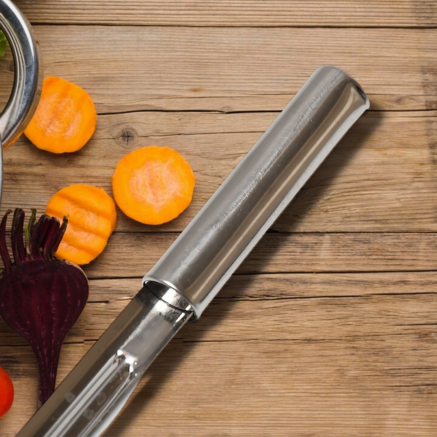 Stainless Steel Peeler Set ? Multi-Purpose Handle for Peeling & Shredding (12 Pcs Set)