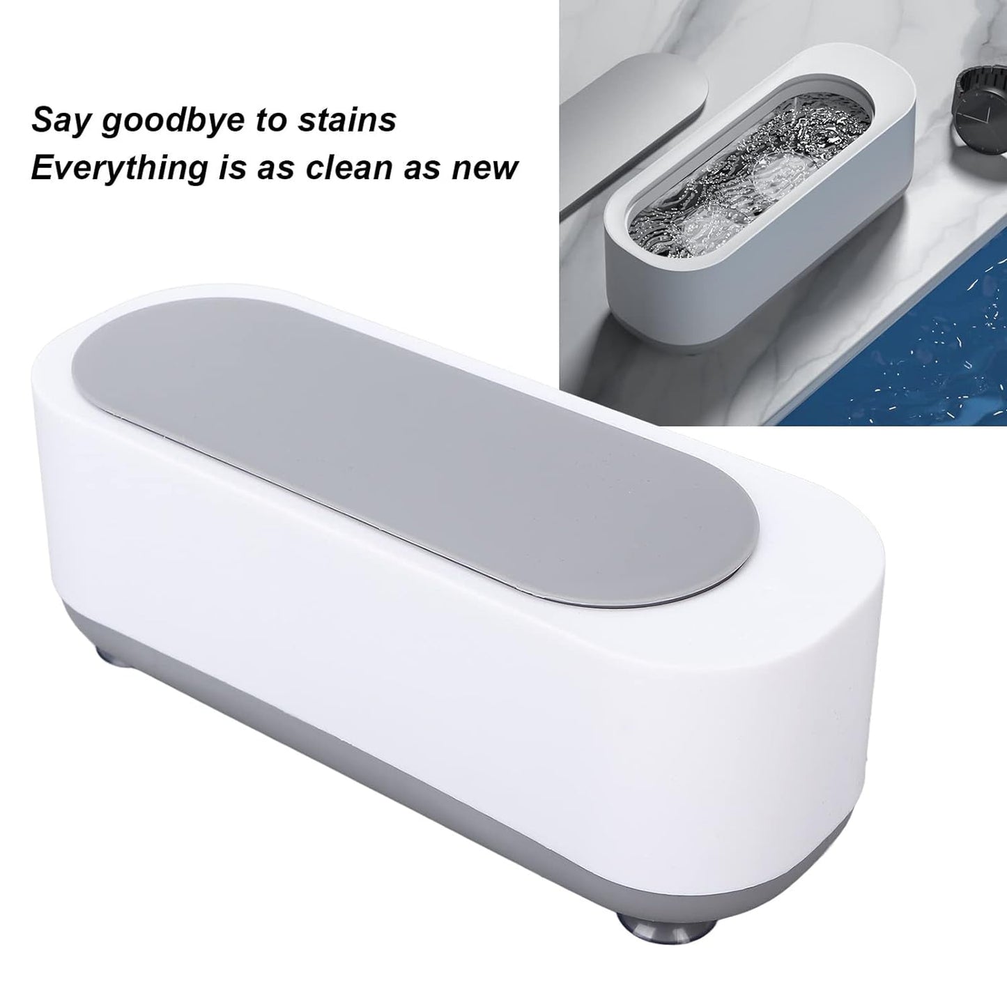 Ultrasonic Jewellery Cleaner ? Portable High-Frequency Cleaning Machine (Battery Not Included)