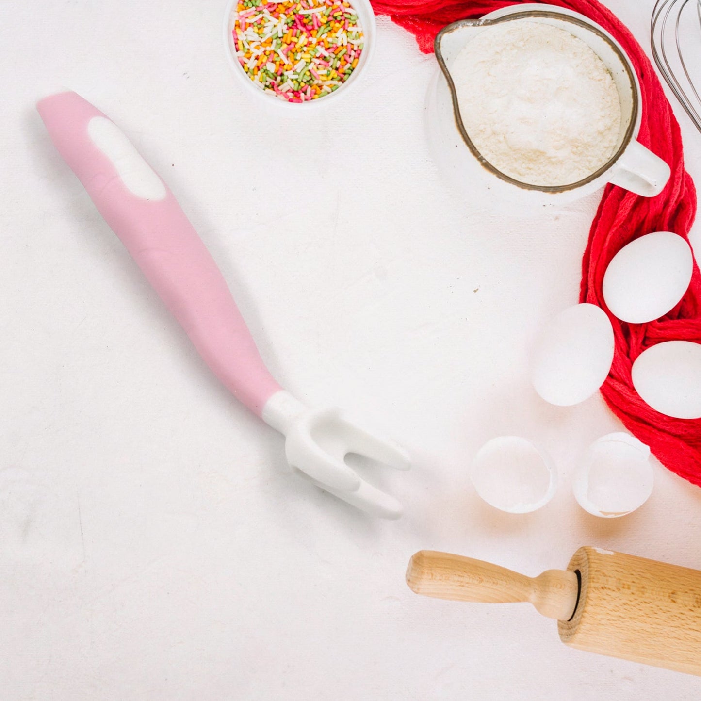 Silicone Bendable Kids Spoon & Fork Set ? Toddler Self-Feeding Utensils (2 Pc Set)