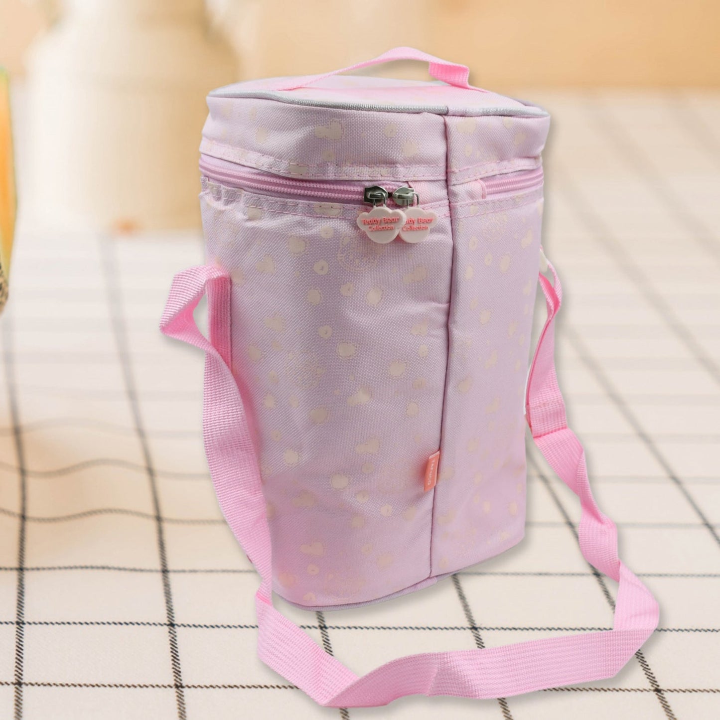 Cute Animal Zip Lunch Bag with Adjustable Strap ? Reusable & Durable (1 Pc)