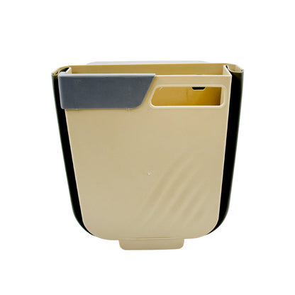Foldable Hanging Trash Can ? Space-Saving Waste Bin for Kitchen, Bathroom & Car