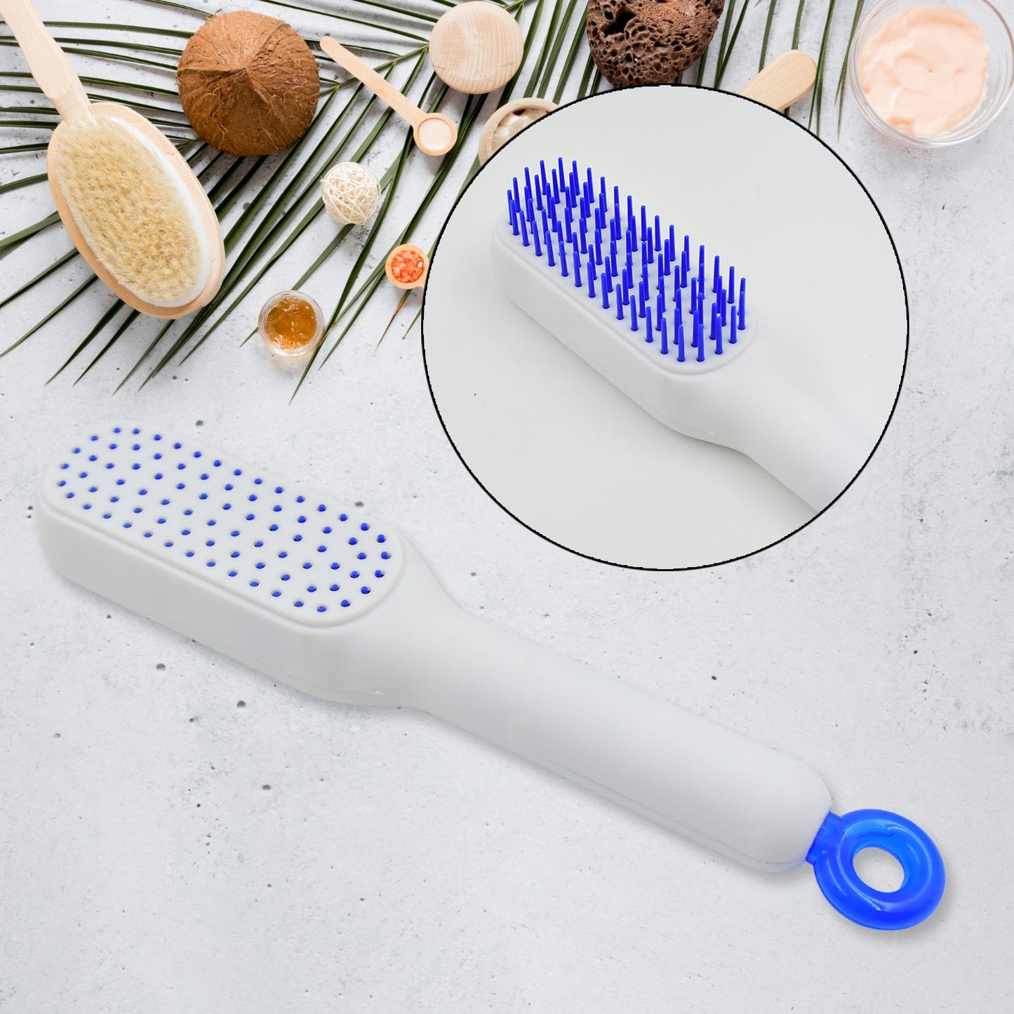 Self-Cleaning Hairbrush ? Anti-Static, Detangling, Rotating Massage Comb, Hair accessories