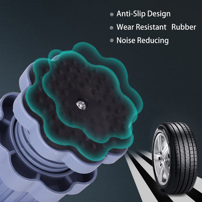 Adjustable Anti-Vibration Washing Machine Support Stand ? Non-Slip PVC Lifting Stand (4 Pc Set)