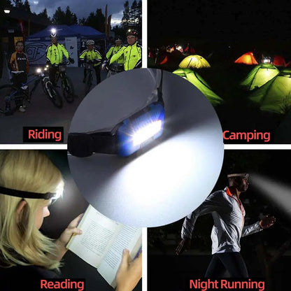 10W COB Waterproof Headlamp ? Portable Lantern for Camping, Hiking, Cycling & Hunting (1 Pc)