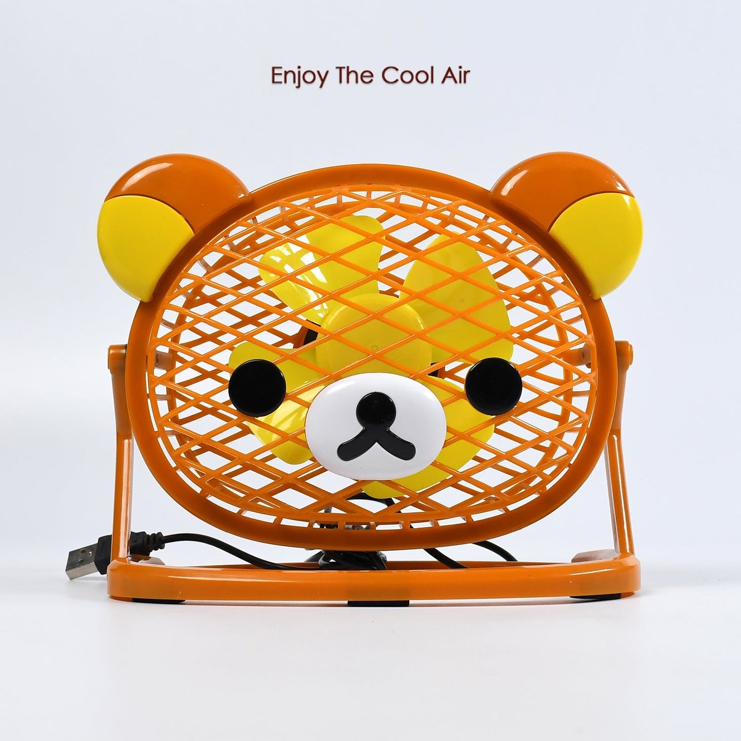 Stylish & Silent: Teddy Bear USB Fan for Any Space ? Adjustable Cooling!