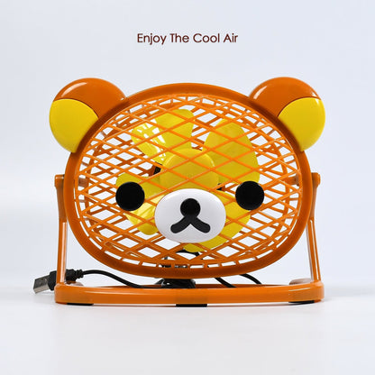 Stylish & Silent: Teddy Bear USB Fan for Any Space ? Adjustable Cooling!