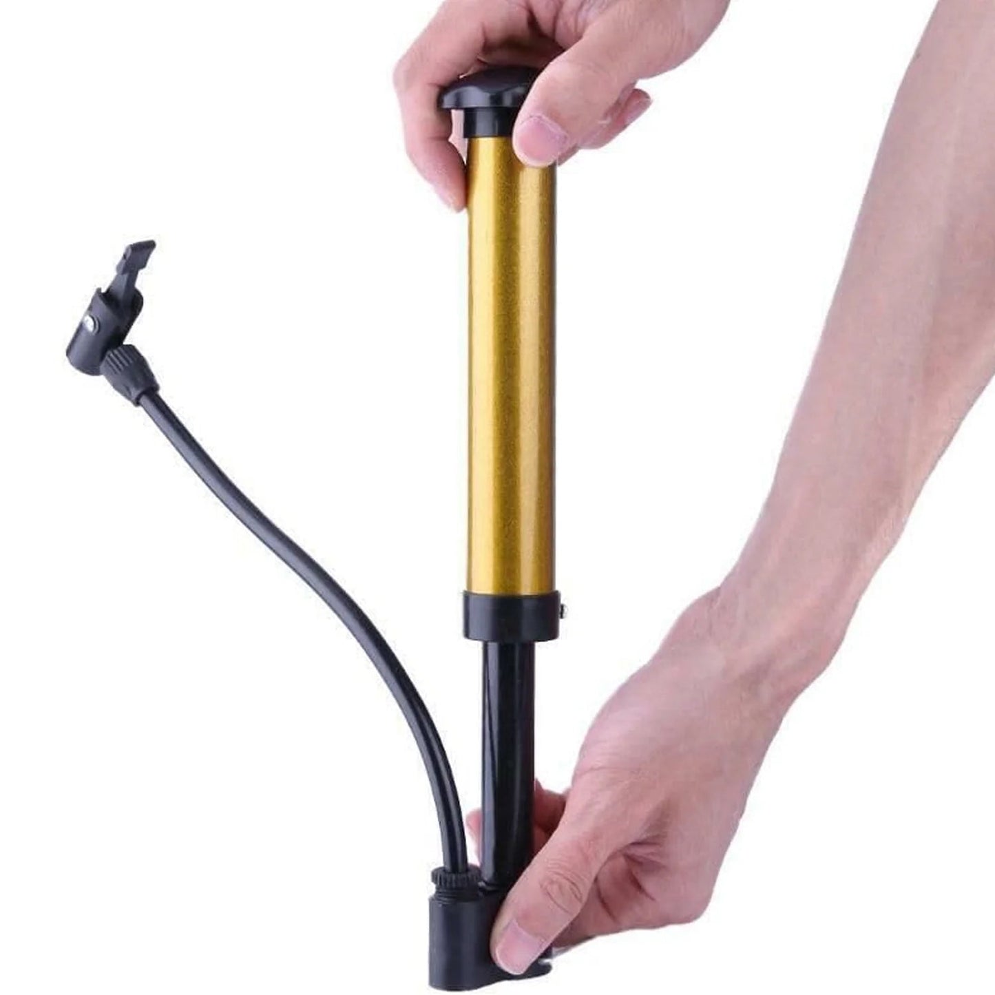 Mini Hand Air Pump ? Portable Metal High-Pressure Inflator for Sports (1 Pc)
