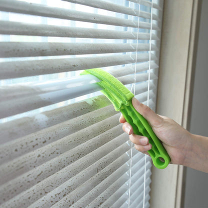 Window Blind Cleaner Brush with Microfiber Sleeves ? Dusting Tool for Shutters & AC (1 Pc)