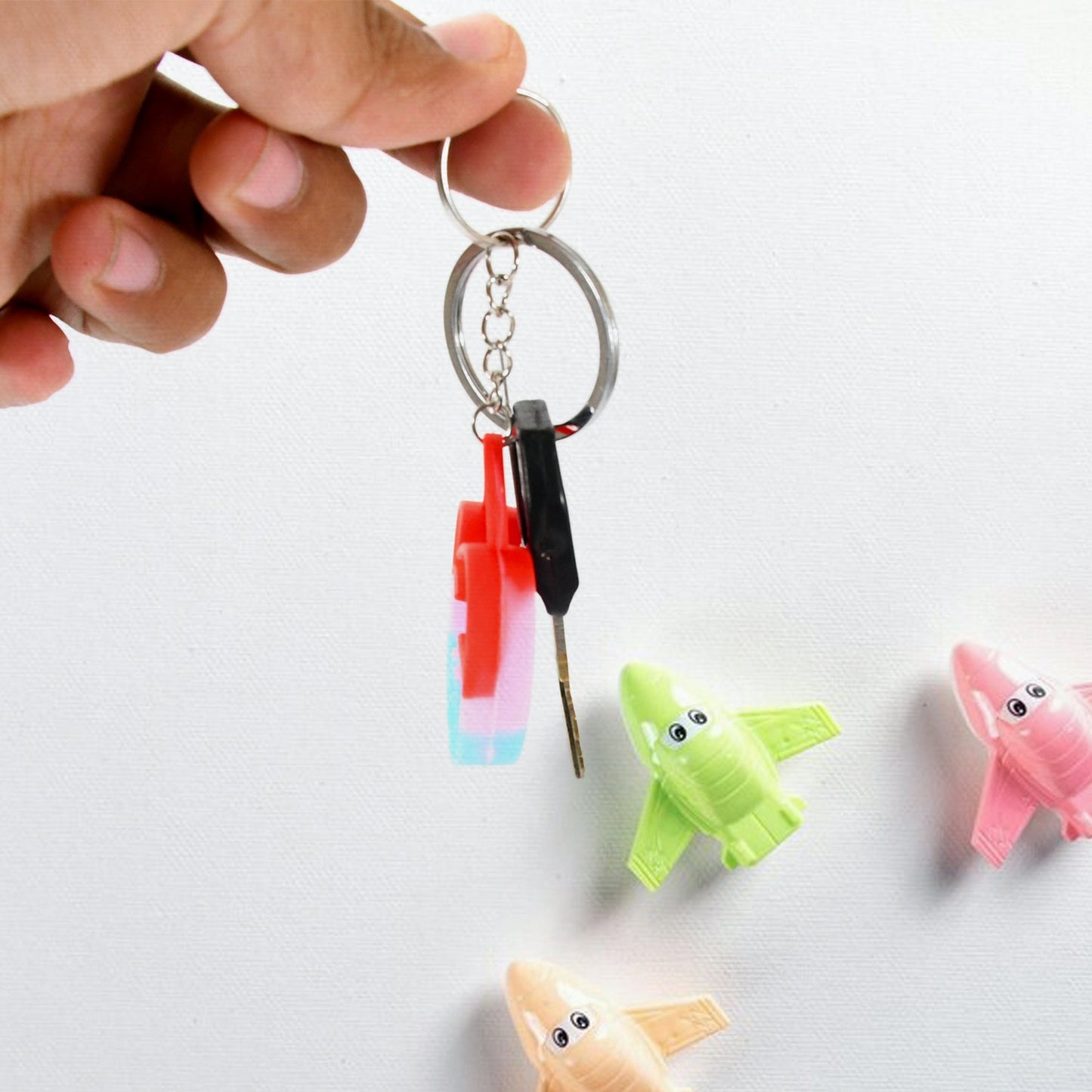 Compact Pop It Keychain ? Fun Stress Relief Fidget Toy (1 Pc | Mix Design)