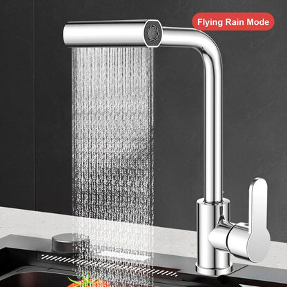 360° Rotating Waterfall Kitchen Faucet ? Touch & Swivel Sink Extender (4 In 1 )