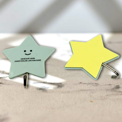 Multipurpose Strong Self-Adhesive Hooks ? Heavy Plastic Wall Hooks for Home, Kitchen & Office Use
