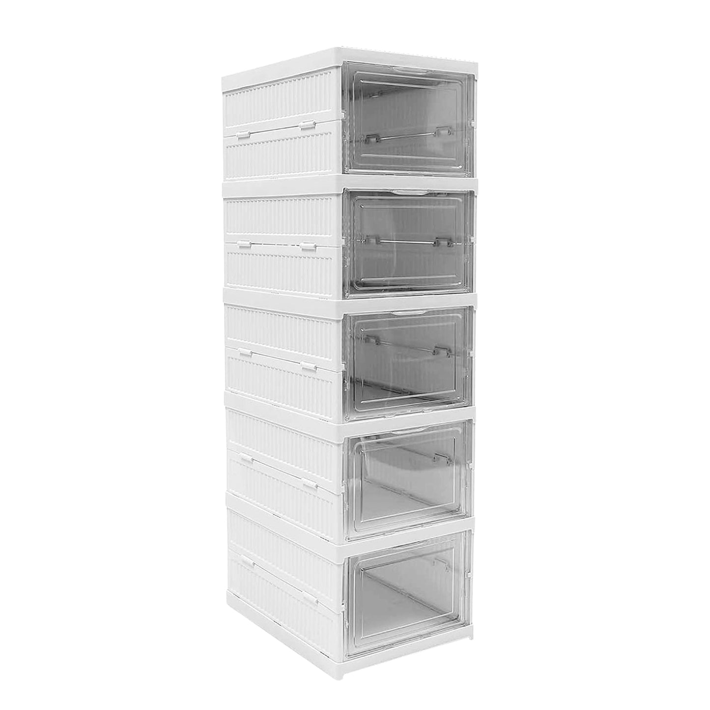 5-Layer Stackable Utility Cart ? Foldable Storage Organizer for Clothes & Home (1 Pc)