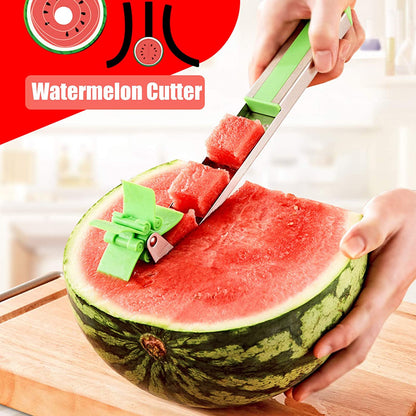 Stainless Steel Washable Watermelon Cutter ? Windmill Slicer & Peeler